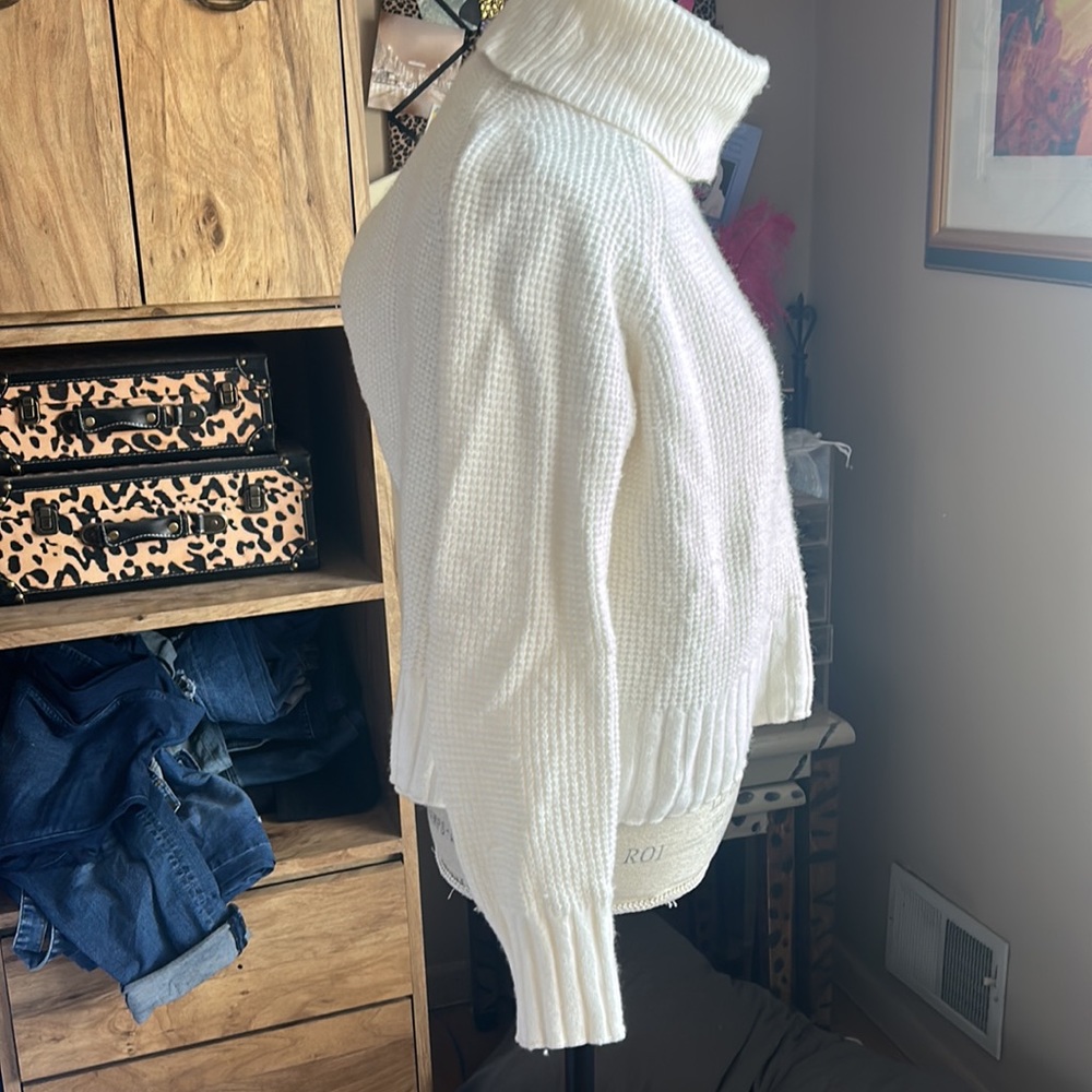 Madewell Split Back Turtleneck Sweater - Small - image 2